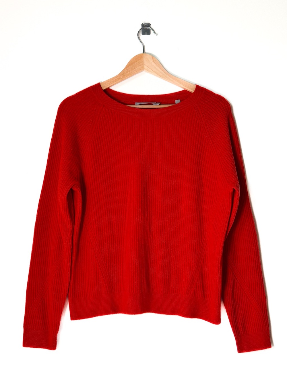 Vince - Cashmere Red Orange Crewneck Sweater